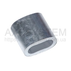 Алюмінієвий обжимной з'єднувач для каната армованого Ø16mm L-40mm